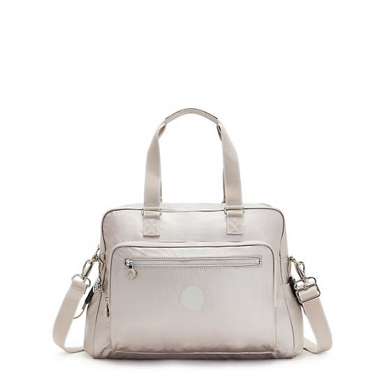 Kipling Alanna Metallic Diaper Bag Väska Beige | SE 1973QM